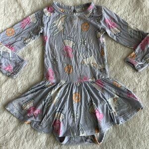 18-24 month girls Peppa Pig and Unicorn twirl dress bodysuit